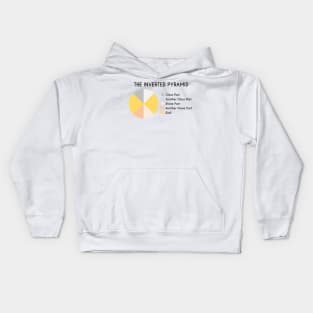 The Inverted Pyramid Pie Chart Kids Hoodie